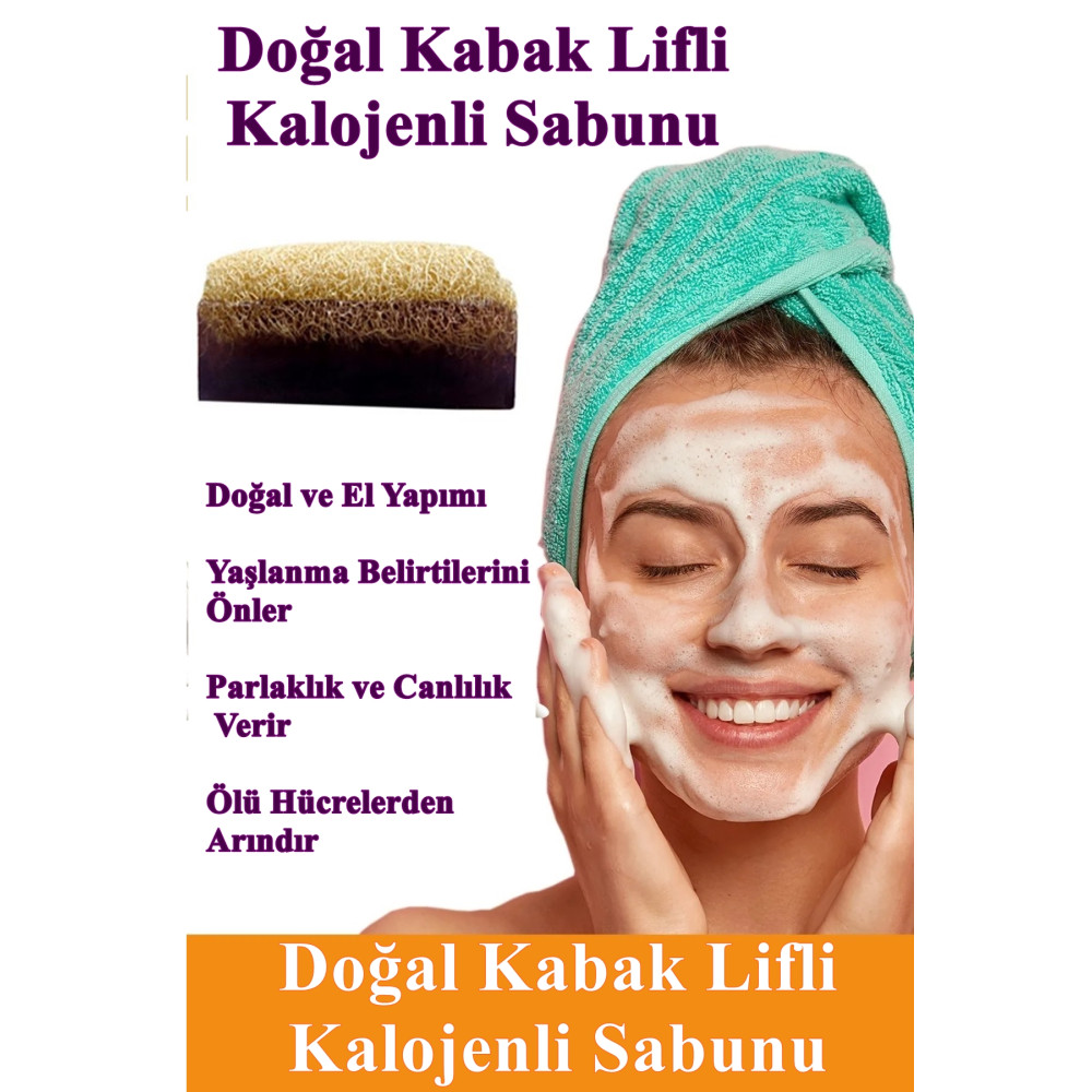 Doğal Kabak Lifli Kalojenli Sabunu