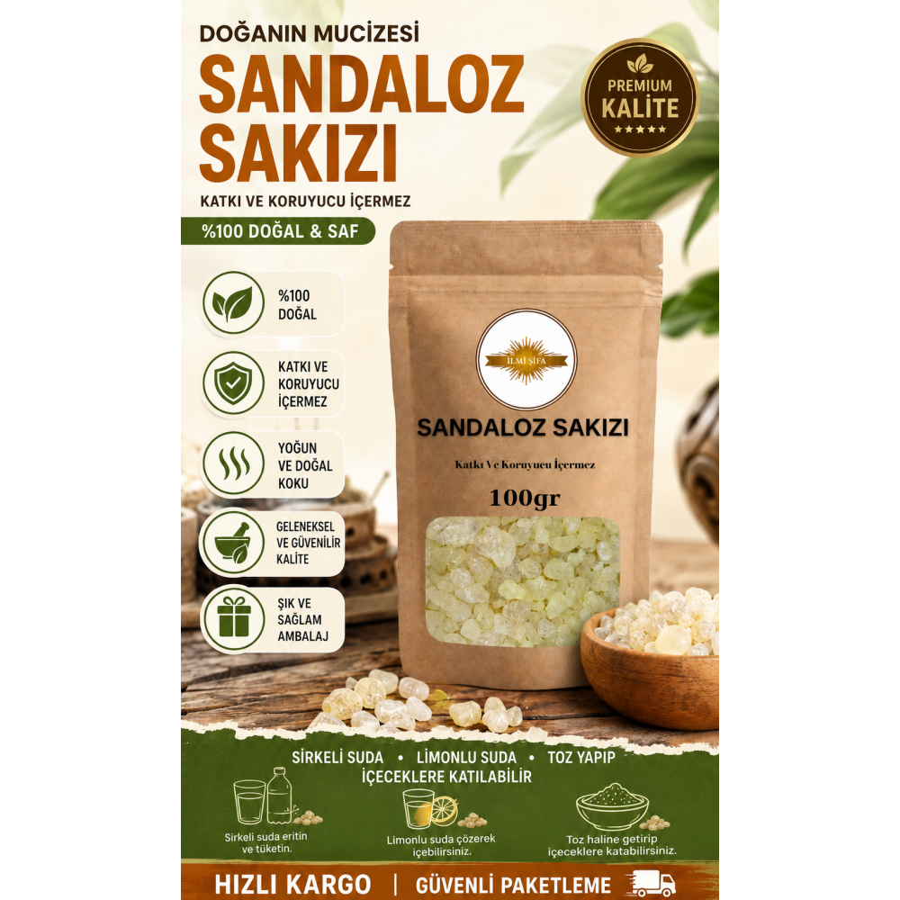 Sandaloz Sakızı 100 Gr